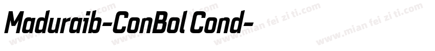 Maduraib-ConBol Cond字体转换